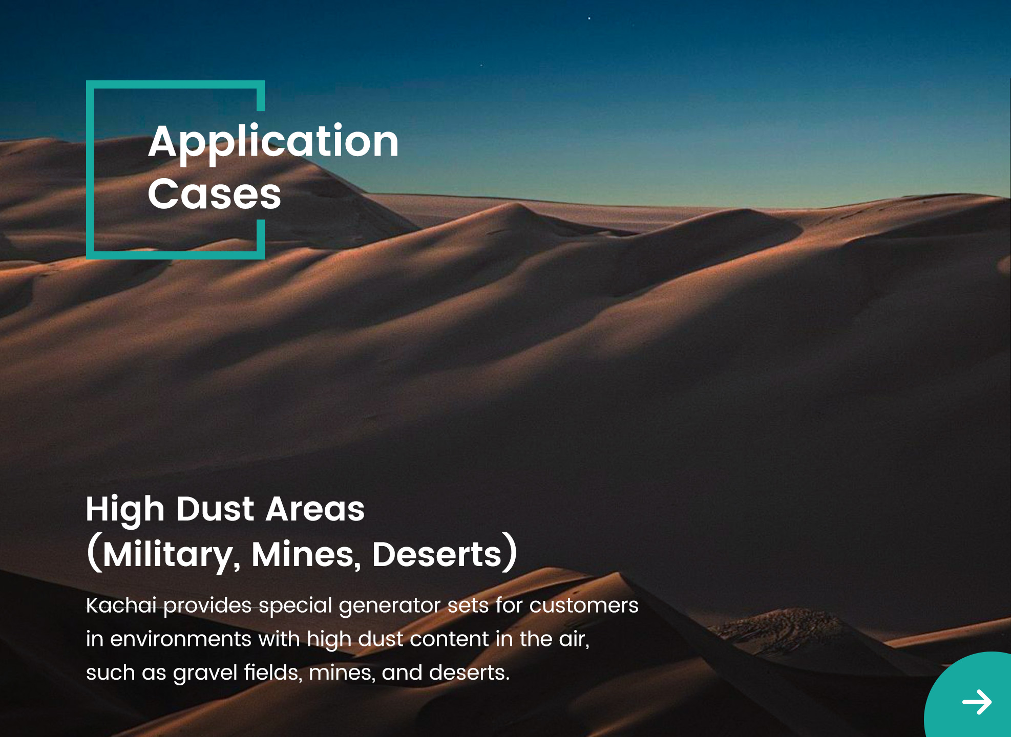 military generator set